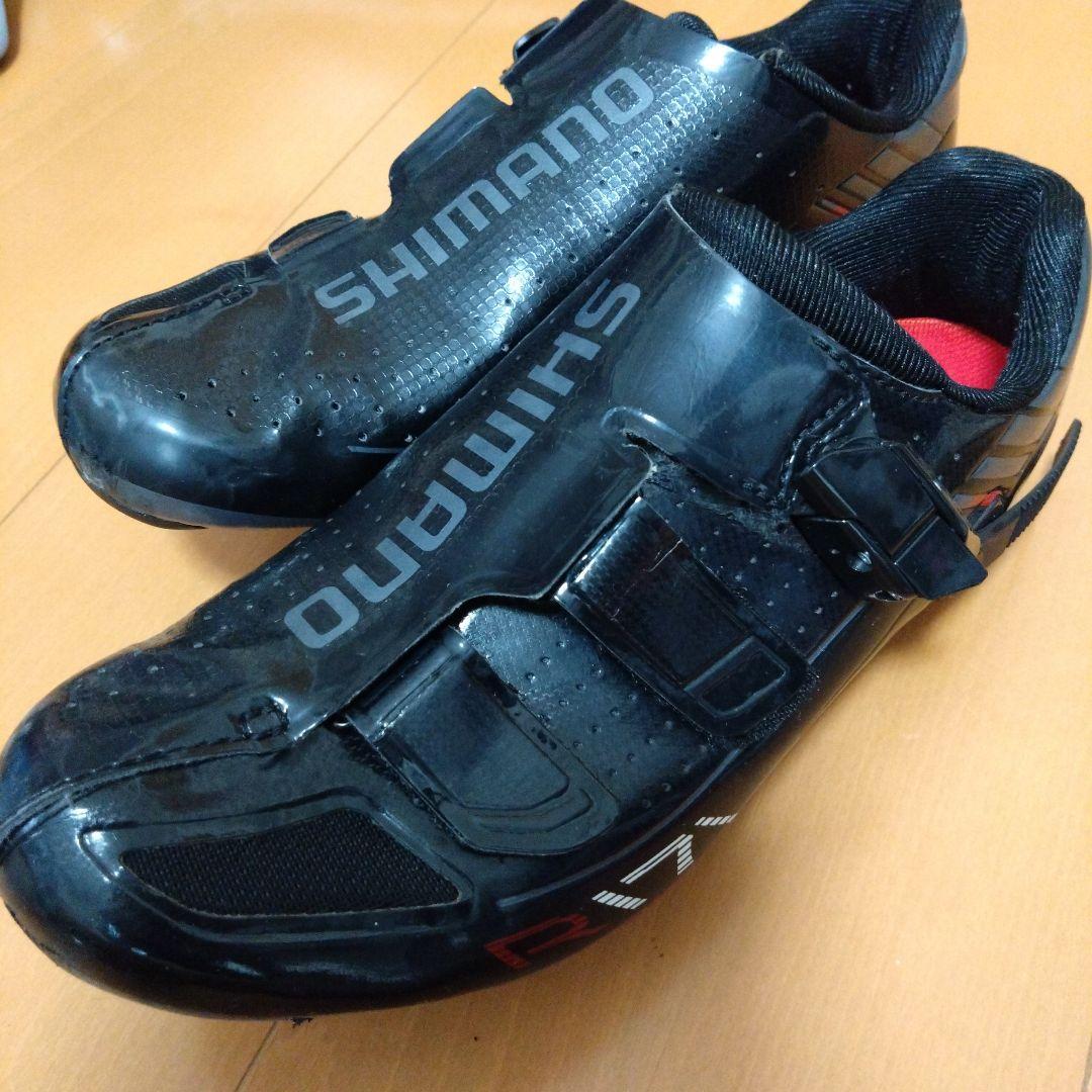 SHIMANO R1 ブラックロードシューズ クリートセット付き