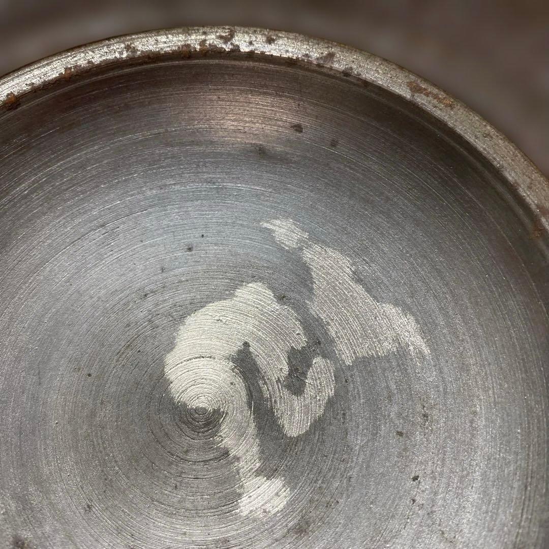 南部鋳物 3代目高橋萬治 作 円形蓋付製品 印有り アンティーク 非常に希少品