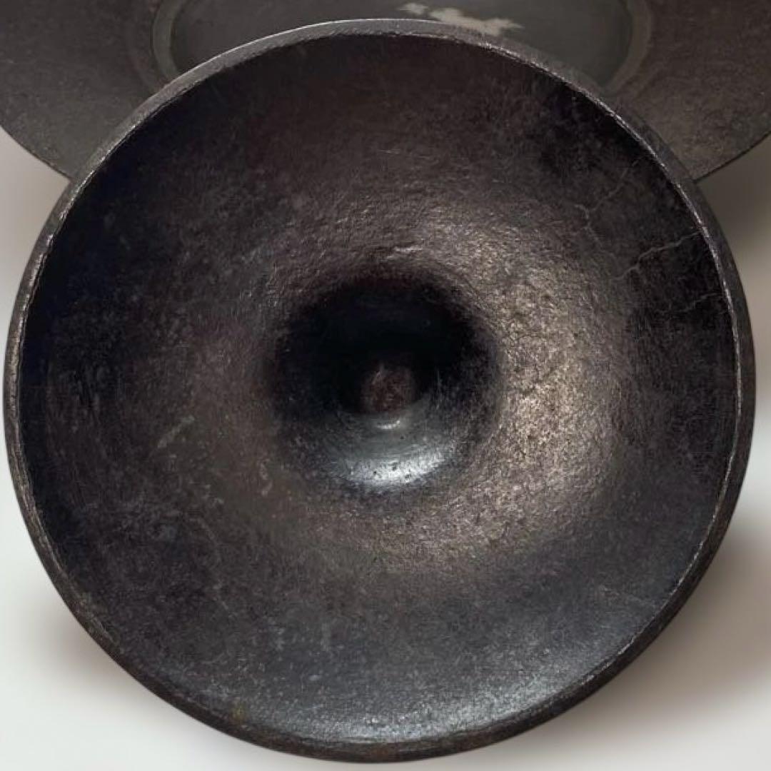 南部鋳物 3代目高橋萬治 作 円形蓋付製品 印有り アンティーク 非常に希少品