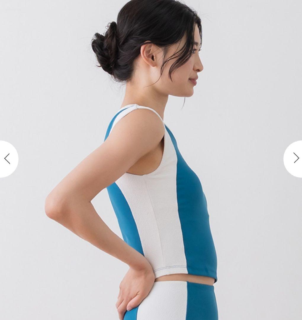 【SUKALA】 バイカラーショートタンクトップ　非売品マフラー付き