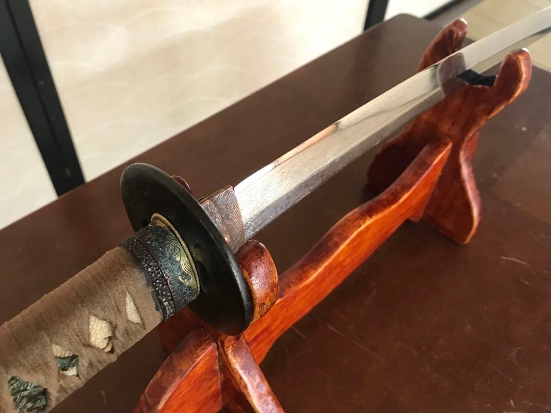 古い模造刀脇差、小柄付