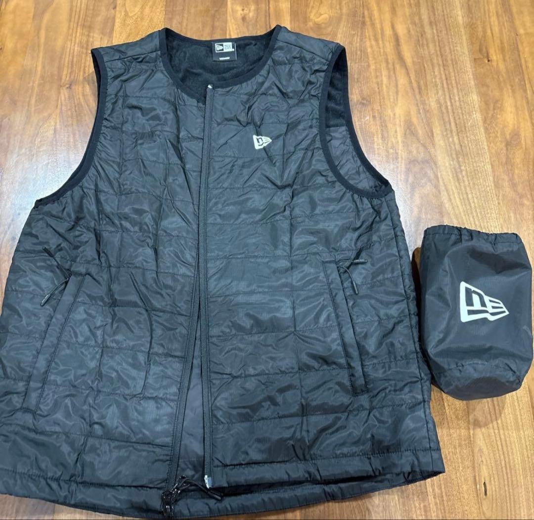 NEW ERA メンズベスト ブラック M 収納袋付き