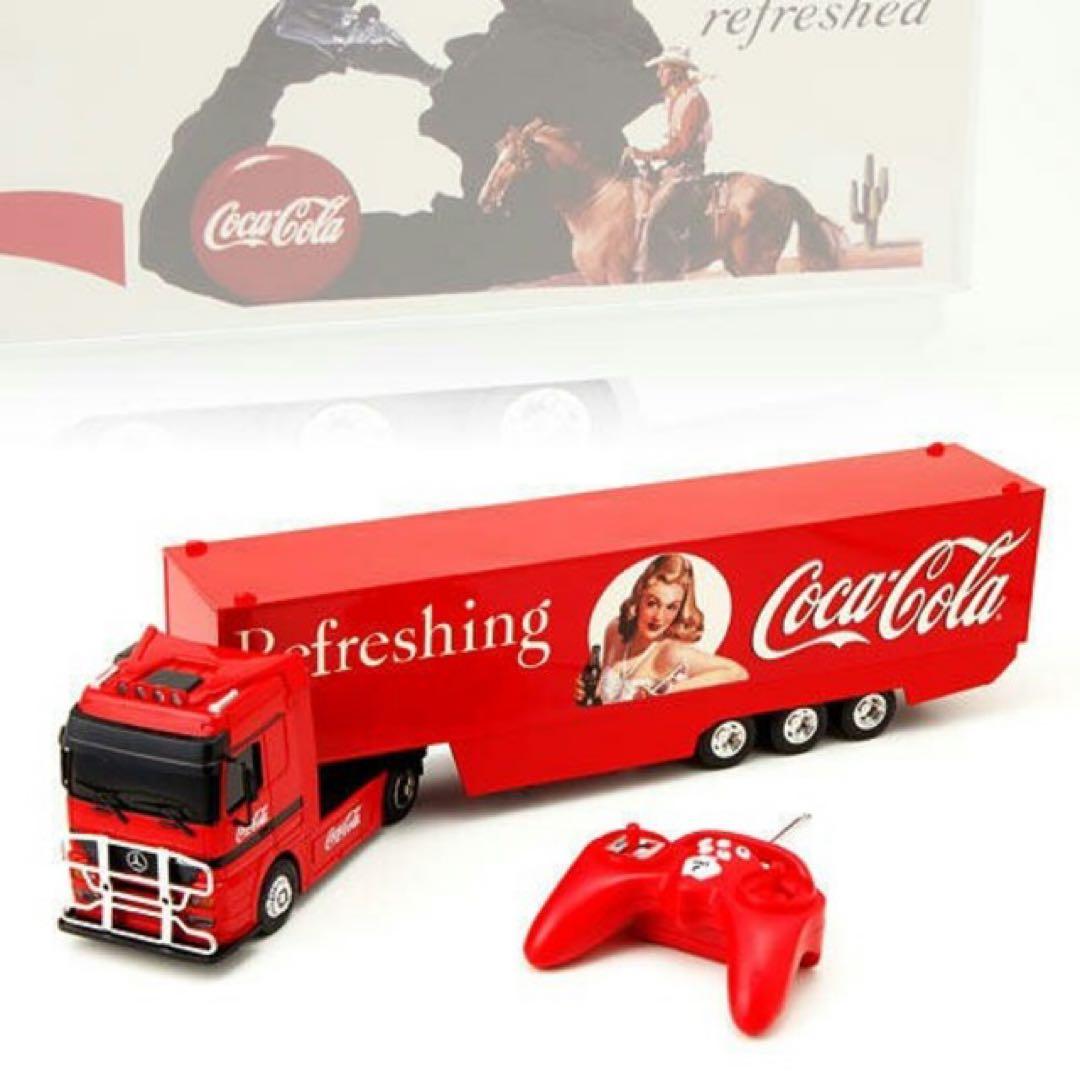 希少！　特大　コカコーラ　トレーラー　ラジコン　全長70cm 120周年記念品