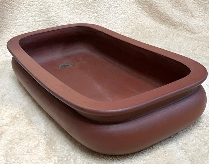 中国古渡 【宜興松亭自造】 盆栽鉢/植木鉢/平鉢/水盤