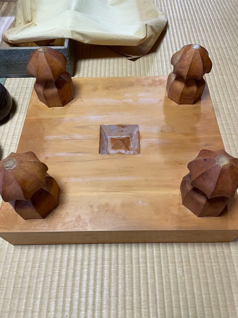 脚付　本榧　囲碁盤　囲碁盤と碁石　カバー付