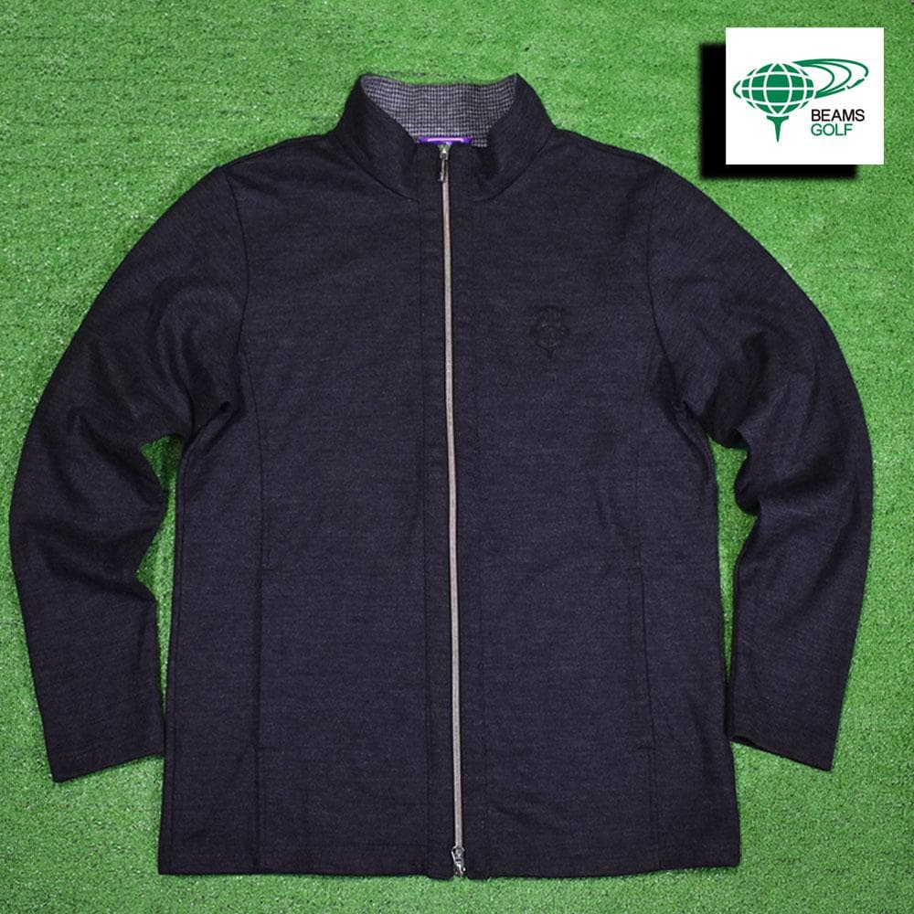 BEAMS GOLF/ビームス ゴルフ ジップジャケット【チャコール/XL】美品