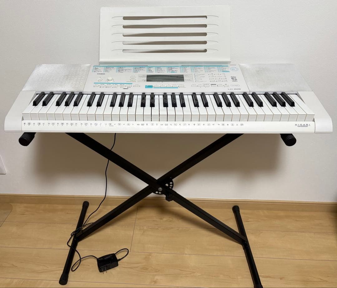 カシオ 電子キーボード・スタンドセット LK-228 ホワイト