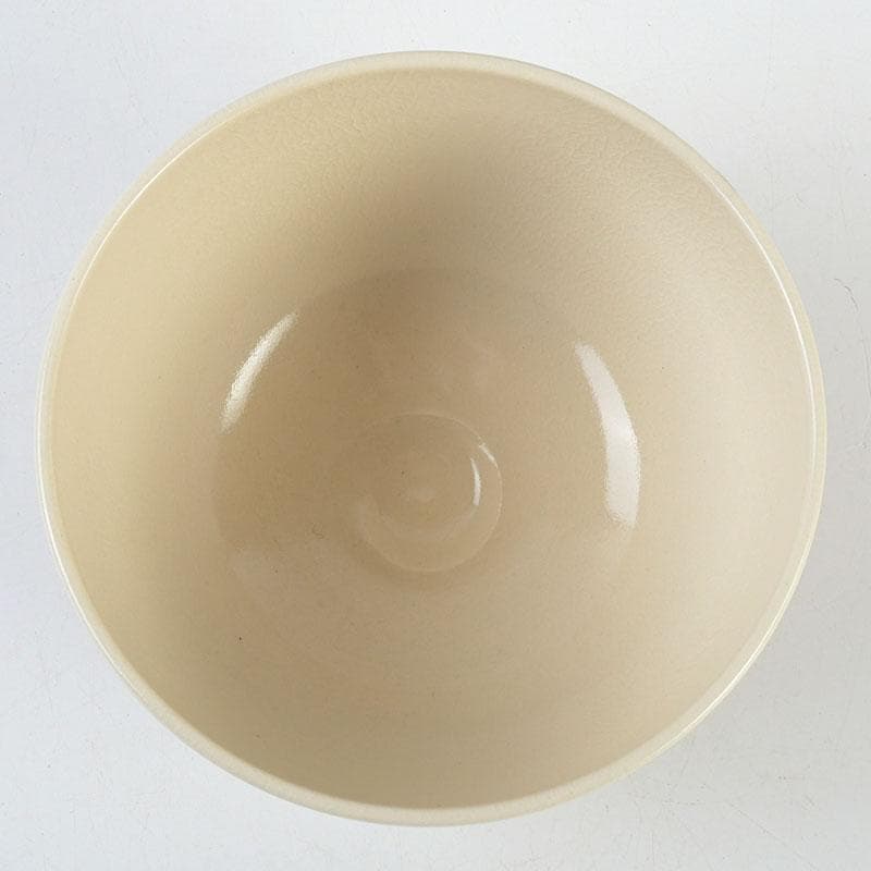 茶道具　暁窯　岡田暁山作　大福茶碗　旭日に梅之図　共箱　V　9582