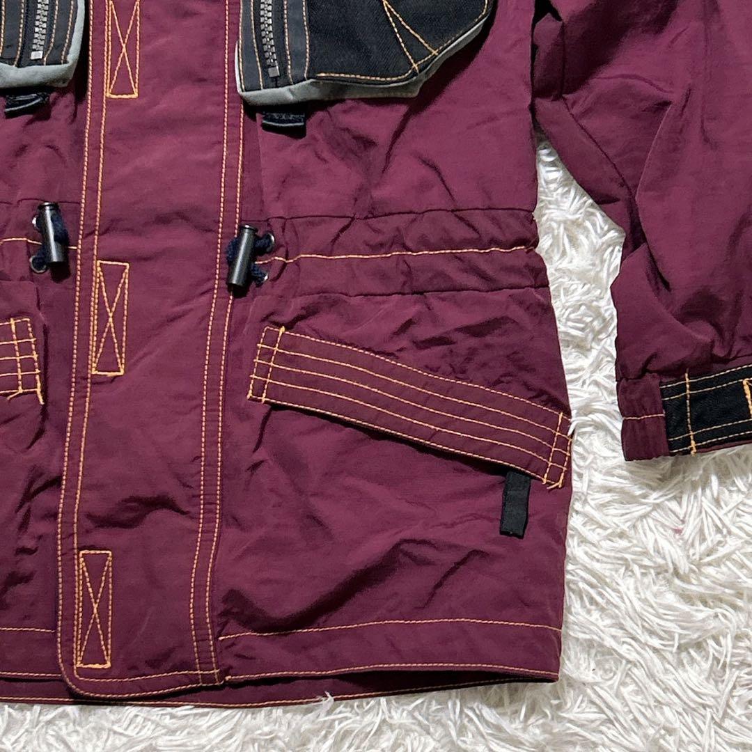 【2414】FABLICE レアカラー　スキーウェア エンジ色　M