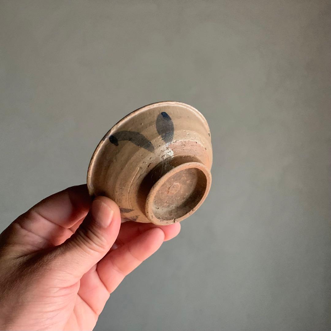 染付のある 平盃 酒器 ぐい呑み 盃 ちょこ 古美術 古道具 アンティーク