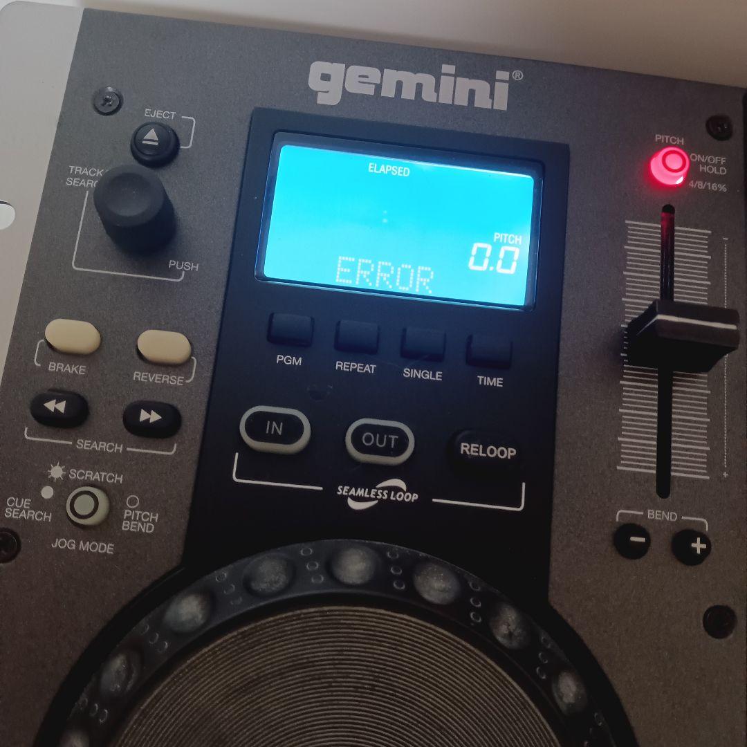 Gemini CDM-3610 DJ 通電確認 現状品 ミキサー ジェミナイ