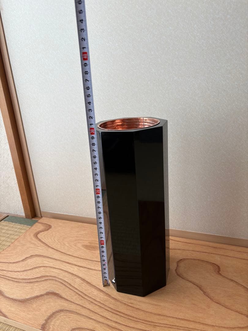 61 【おまとめ可能】　華道　八角塗寸胴　華道具　寸どう　生け花　花器　花入れ