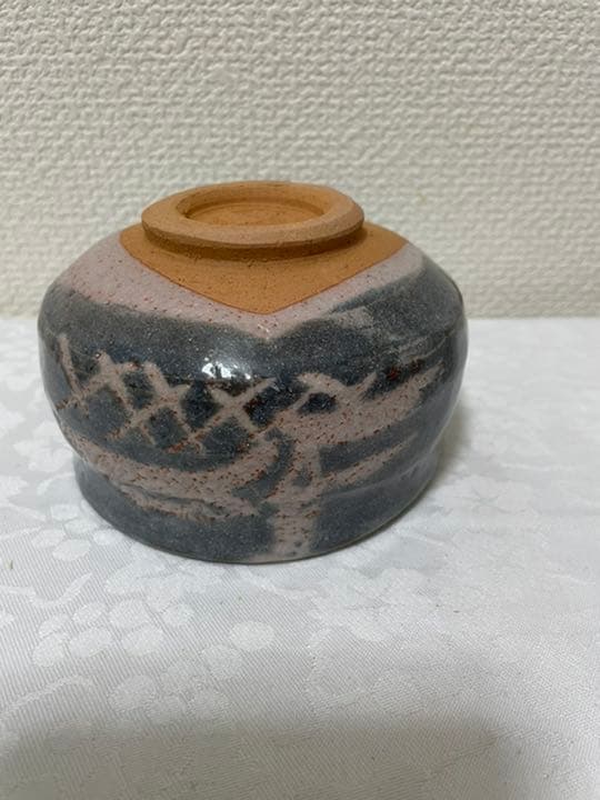 鼠志野　茶碗