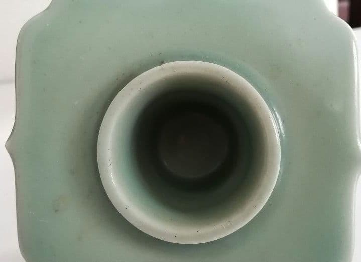 古伊万里　青磁盃台