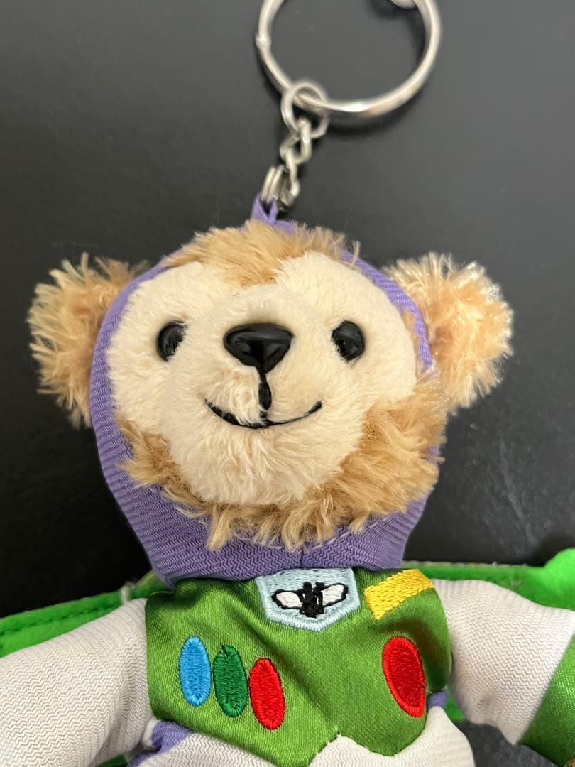 ダッフィー バズ・ライトイヤー 香港ディズニーランド ぬいぐるみキーチェーン
