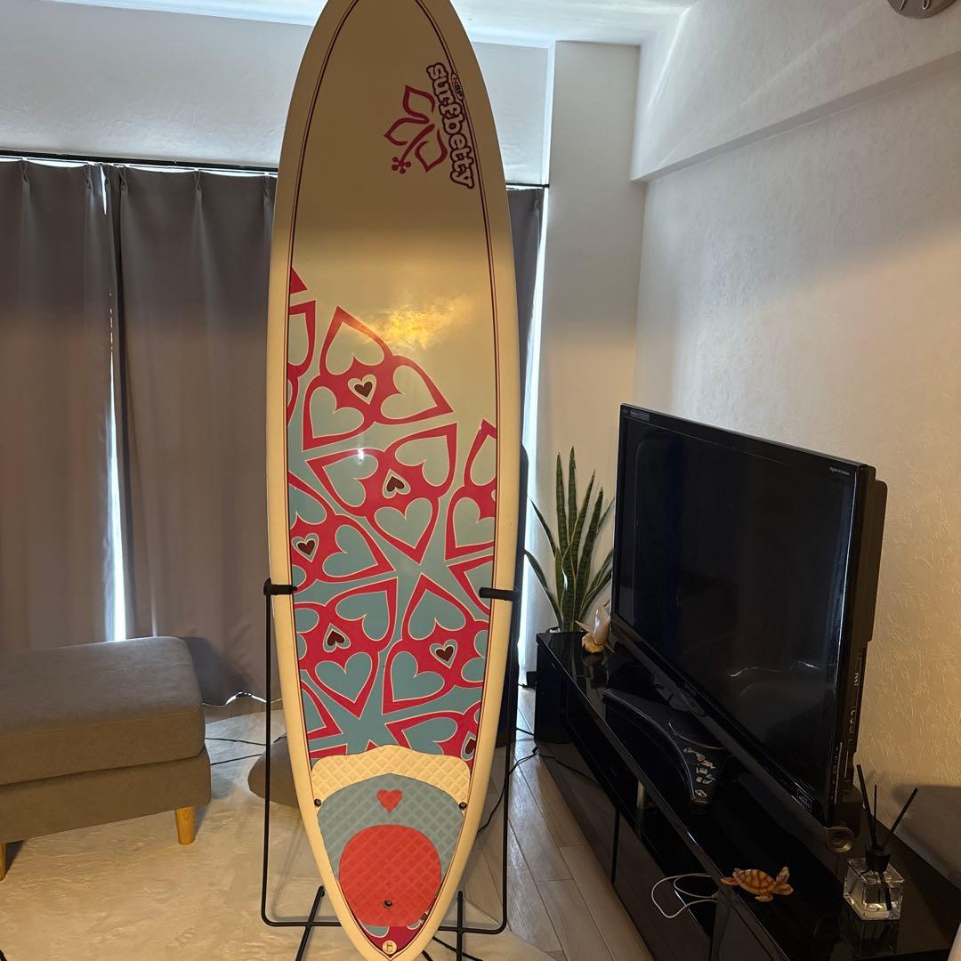 NSP surfbetty サーフボード ハート柄 ロングボード