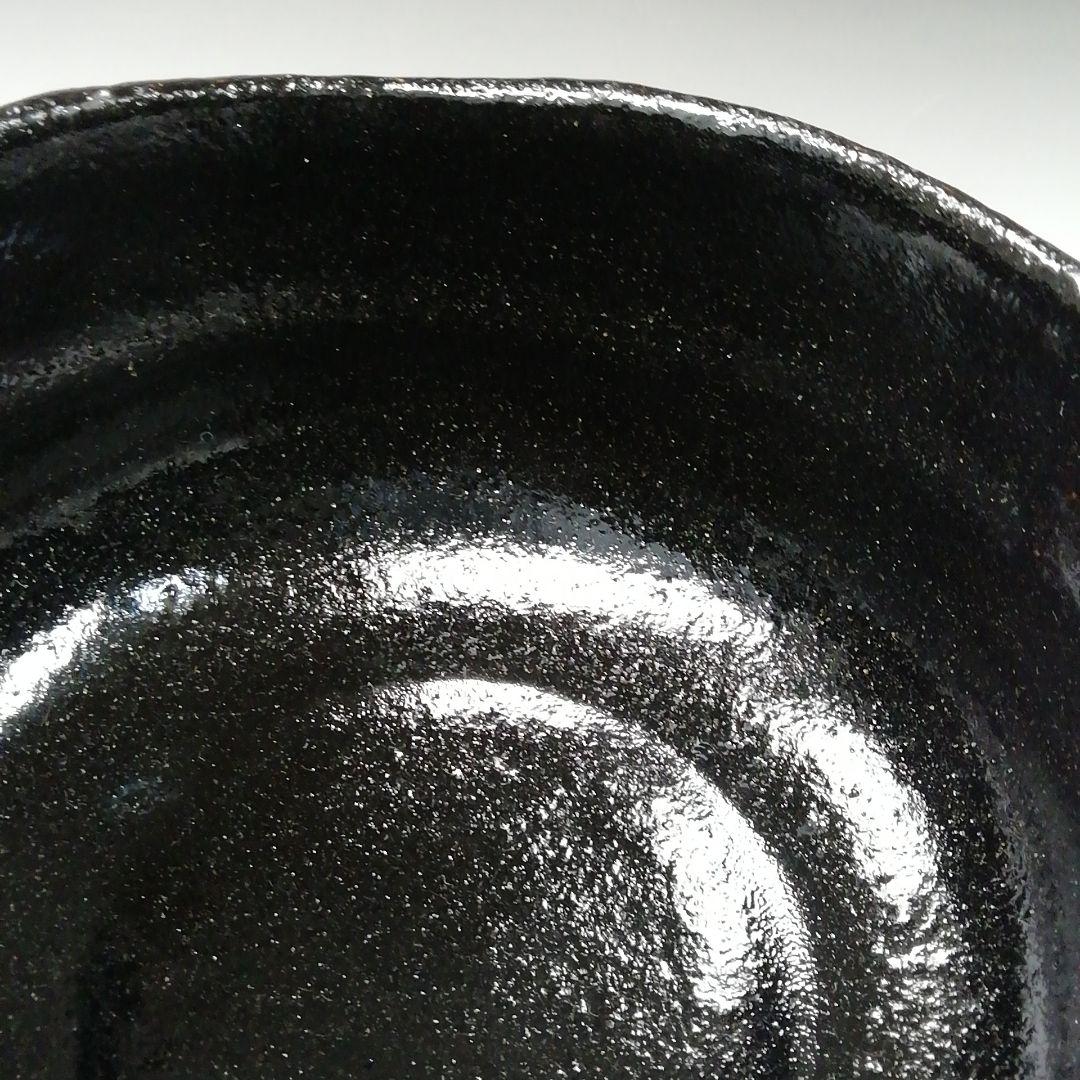 Ｔ２７５　茶碗　『黒茶碗』『干支　亥』『佐々木松楽 造』　共箱　抹茶碗　茶道具