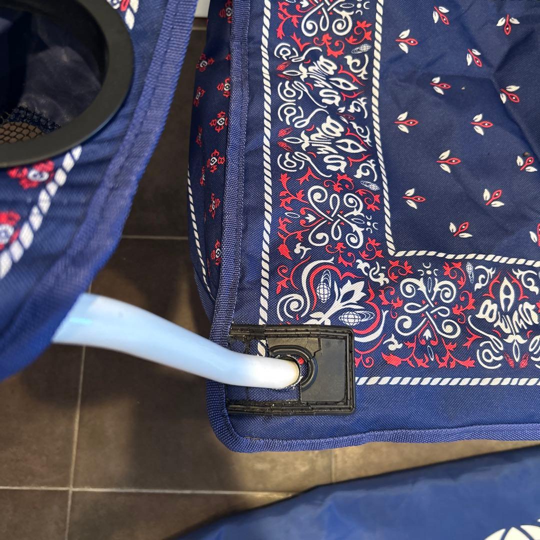 Coleman×ビームス バンダナ柄 アームチェア2脚 同柄シート 計3点セット