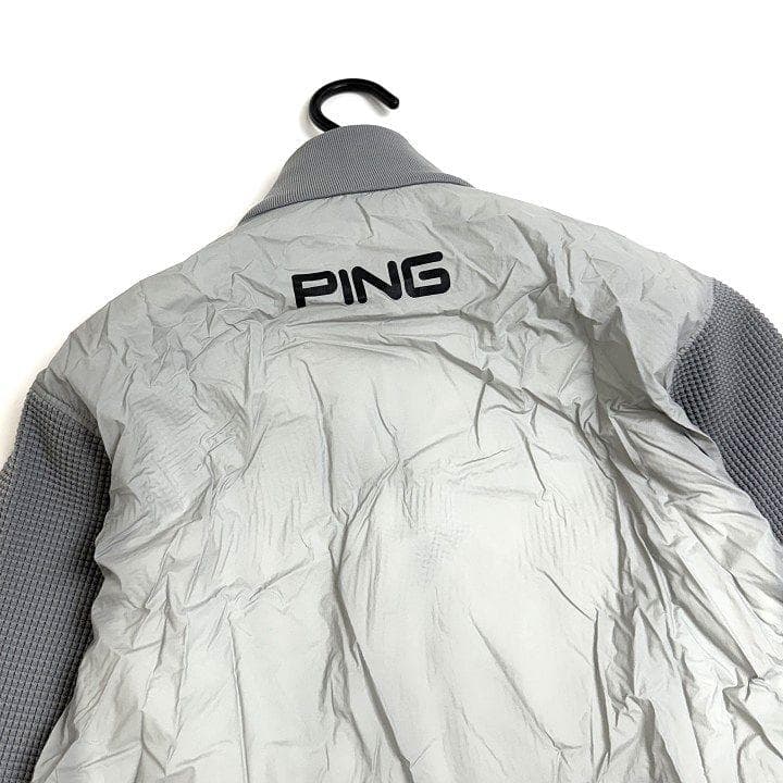 新品 PING ピン ゴルフ 高機能 ドッキング ブルゾン ジャケット 灰 LL