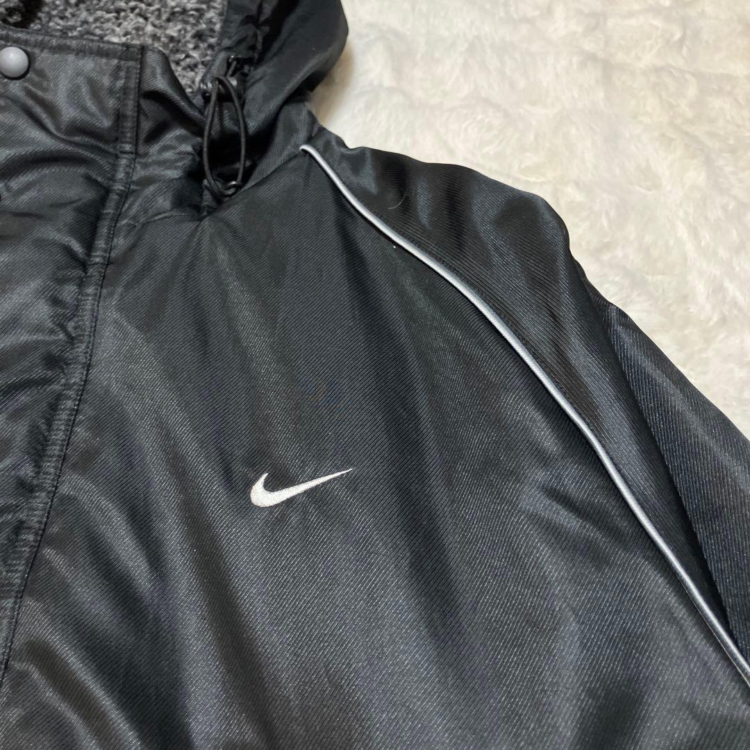 ナイキ ベンチコート 裏ボア ダブルジップ ブラック XXL 大きいサイズ