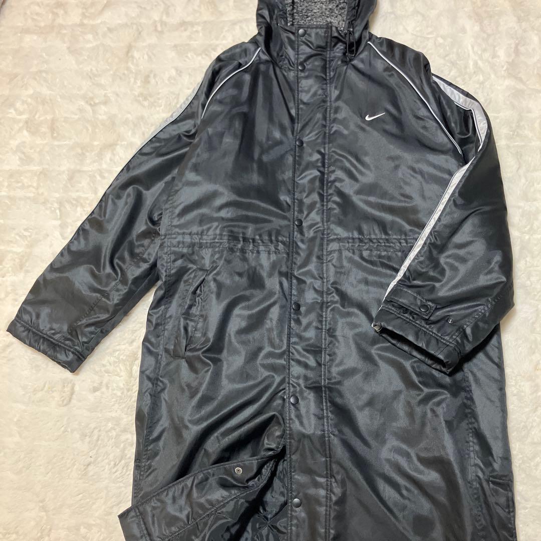 ナイキ ベンチコート 裏ボア ダブルジップ ブラック XXL 大きいサイズ