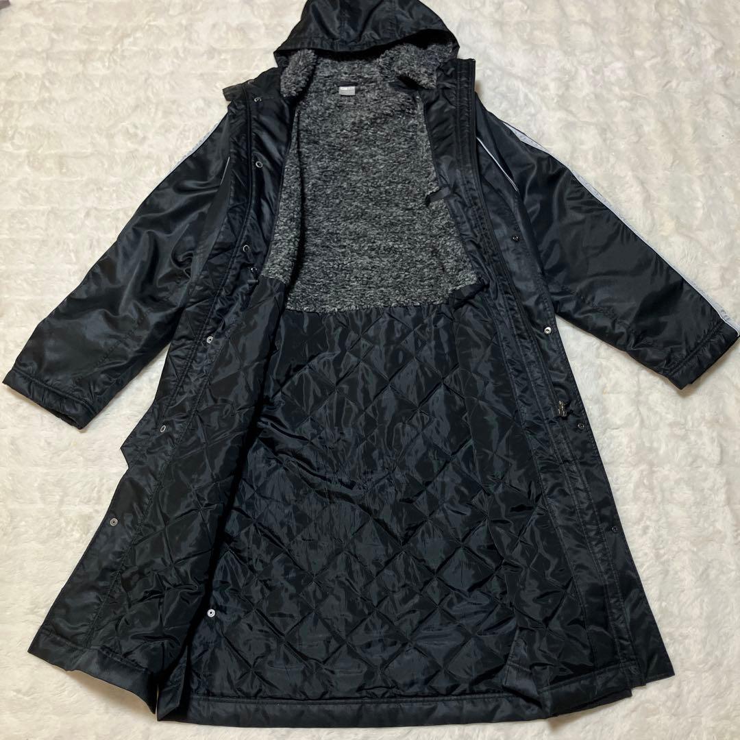 ナイキ ベンチコート 裏ボア ダブルジップ ブラック XXL 大きいサイズ