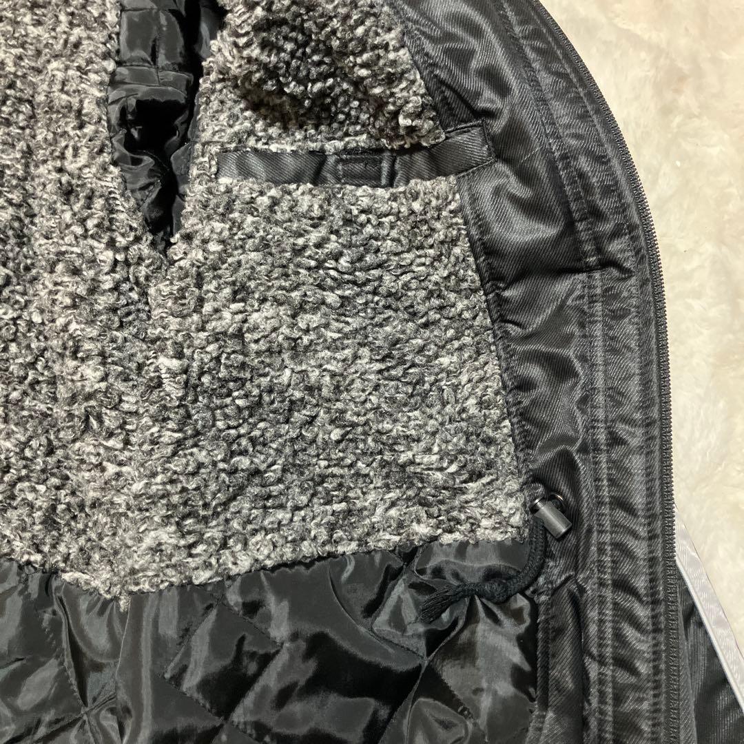 ナイキ ベンチコート 裏ボア ダブルジップ ブラック XXL 大きいサイズ