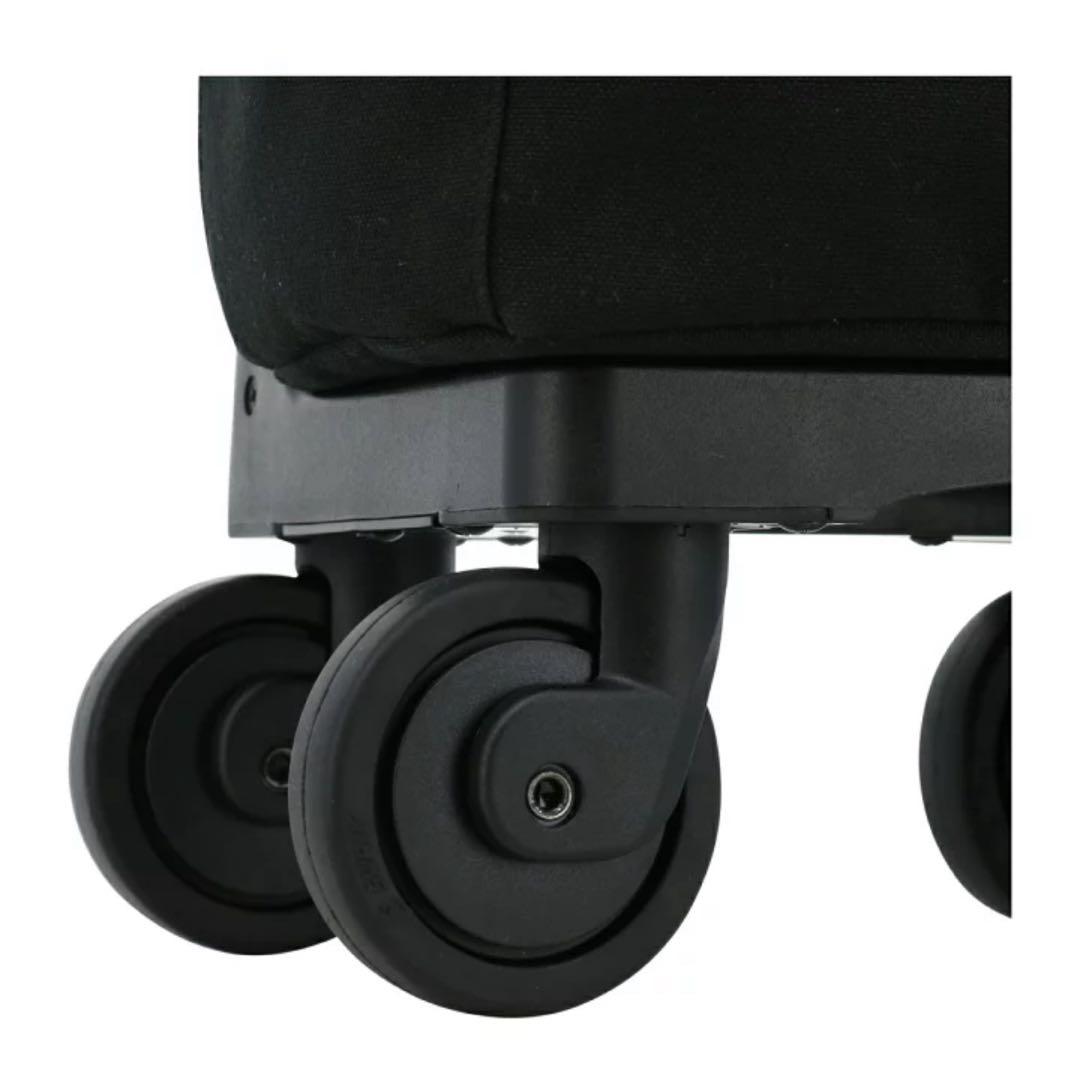 スワニー　キャリーバック　ギンガムチェック　ブラック