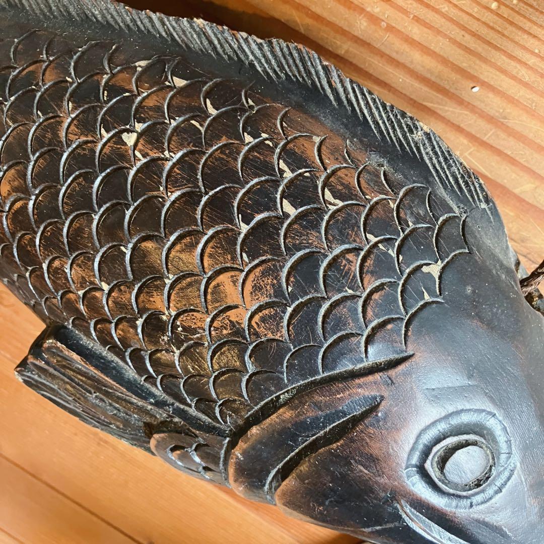 自在鉤 囲炉裏飾り 魚 鯉 骨董 工芸 和 モダン