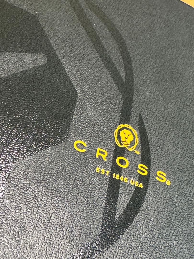 CROSS ボールペン シルバー レザーケース付き