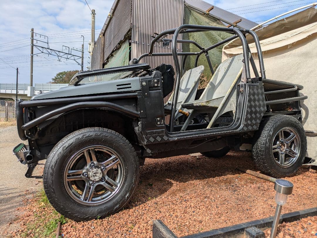 40's当時物アメリカUSAAFビンテージアルミ製シート2脚 オマケ車SJ30付