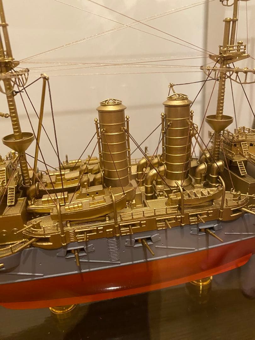 軍艦三笠　金属模型　完成品　1/300