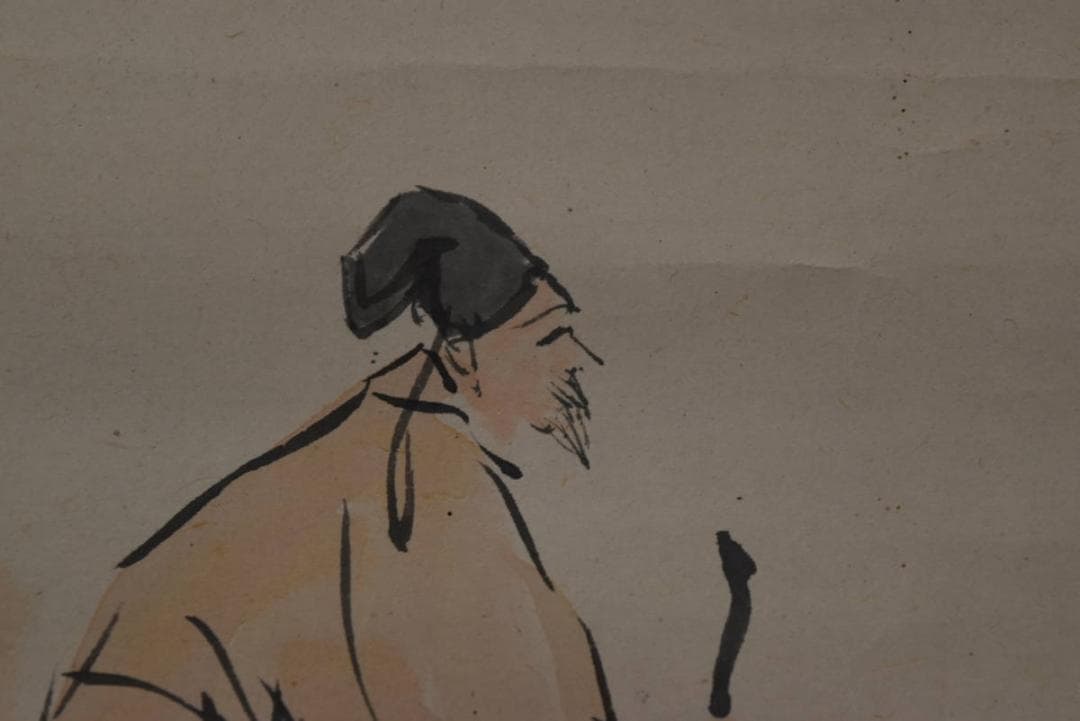 【真作】田中頼璋/高士探梅図/山水人物図/掛軸/名家伝来/Z-893