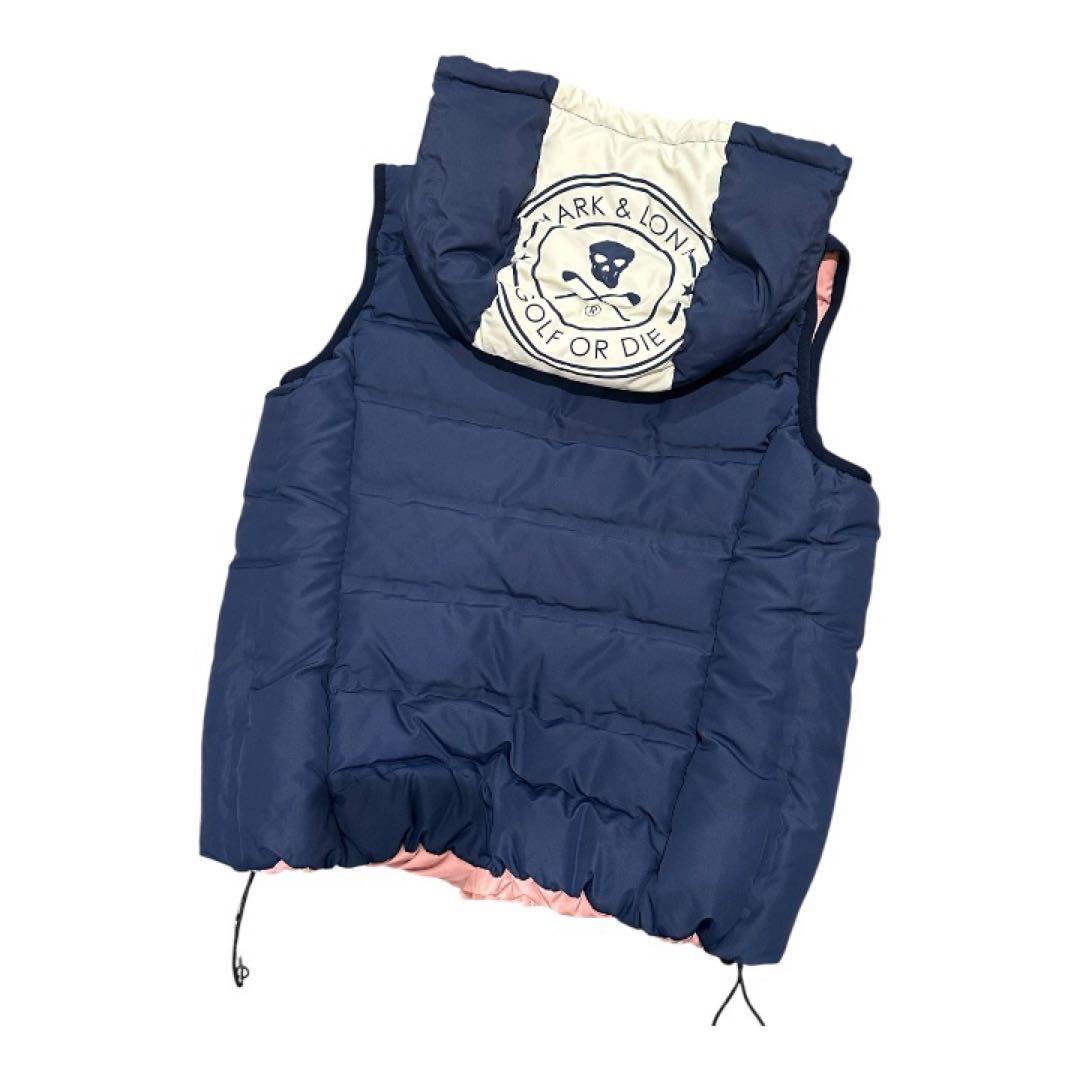 美品マークアンドロナMARK&LONA 美品ダウンベスト　ゴルフレディース　冬