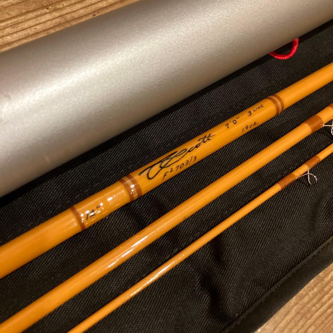 Scott F2 703/3 フライロッド 7'0\" 3セクション