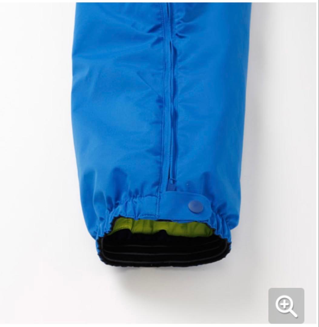 【未使用】mont-bell スキーウェア キッズ つなぎ 100cm 青