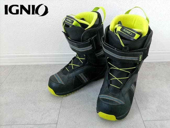 IGNIO イグニオ JAFFE スノーボードブーツ 28cm ブラック メンズ