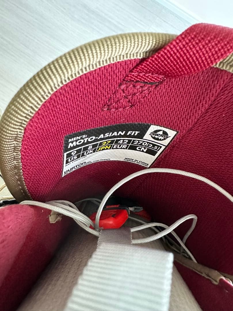 BURTON MOTO スノーボードブーツ メンズ ベージュ