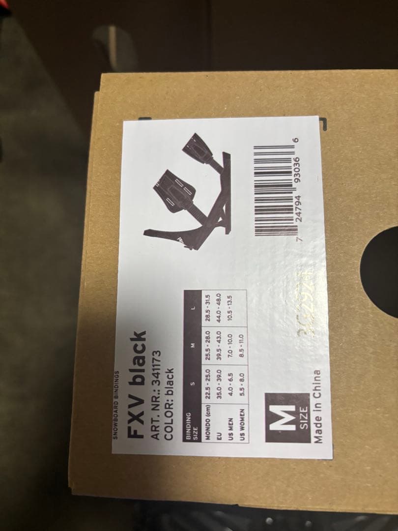 わたし　head FXV black ビンディング Mサイズ 黒