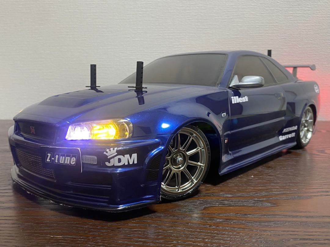 P*フ様 初心者(入門) タミヤ　ラジコン　tt02 シャーシ　R34 ボディ