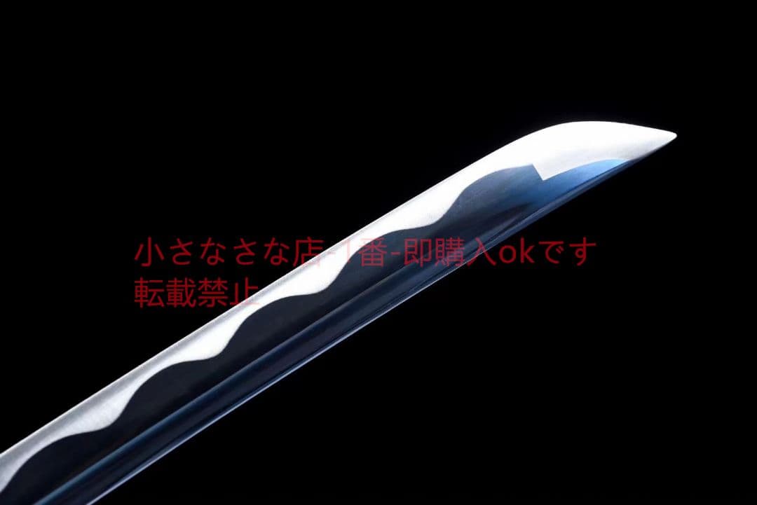 中炭素鋼焼藍武士刀【鉄竜打刀】 古兵器 武具 刀装具 日本刀 模造刀 居合刀