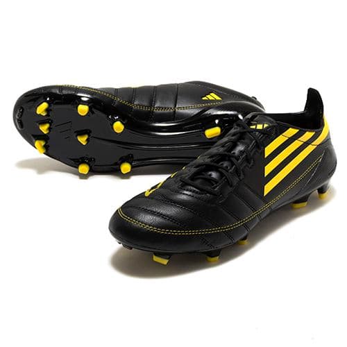 ！売りつくしセール！adidas F50 レザー2010 サッカーシューズ黒/黄