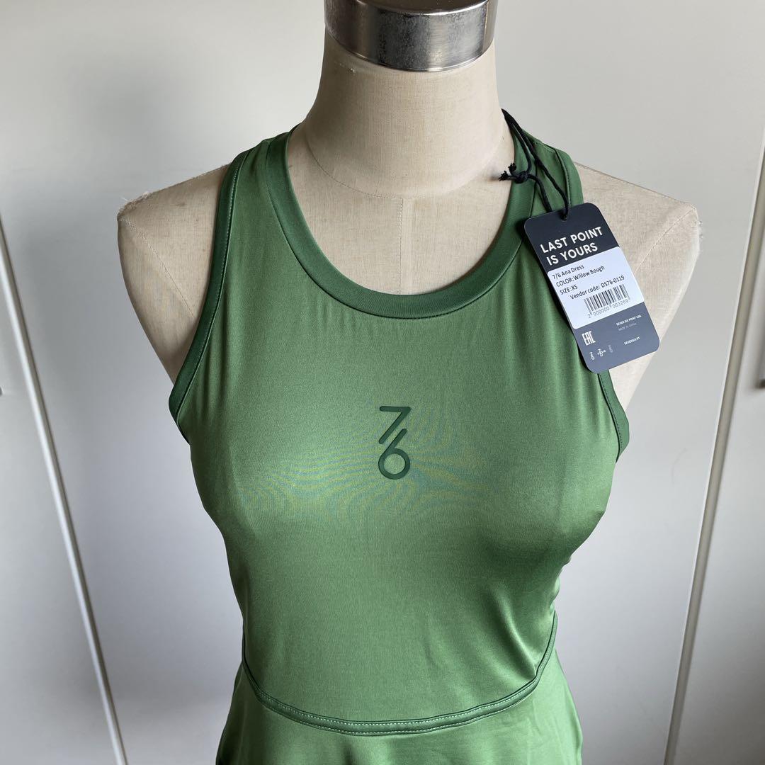 日本初上陸　セブンシックス　テニスウェア　ワンピース　グリーン　M