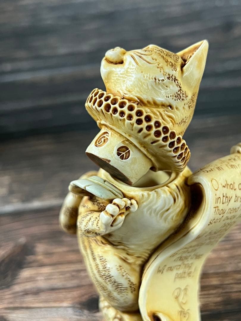 貴重　Poet's Party デビッド・ローレンス　置物　オブジェ　猫　鼠