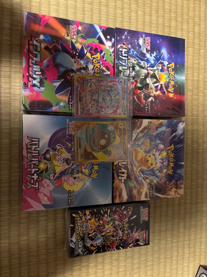 ポケモンカードまとめ売り！シュリンク付5BOX &ポケカ２枚　売り切り！