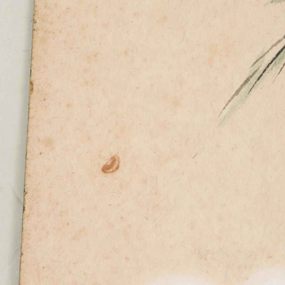 村松乙彦 海辺 風景画 肉筆 色紙絵