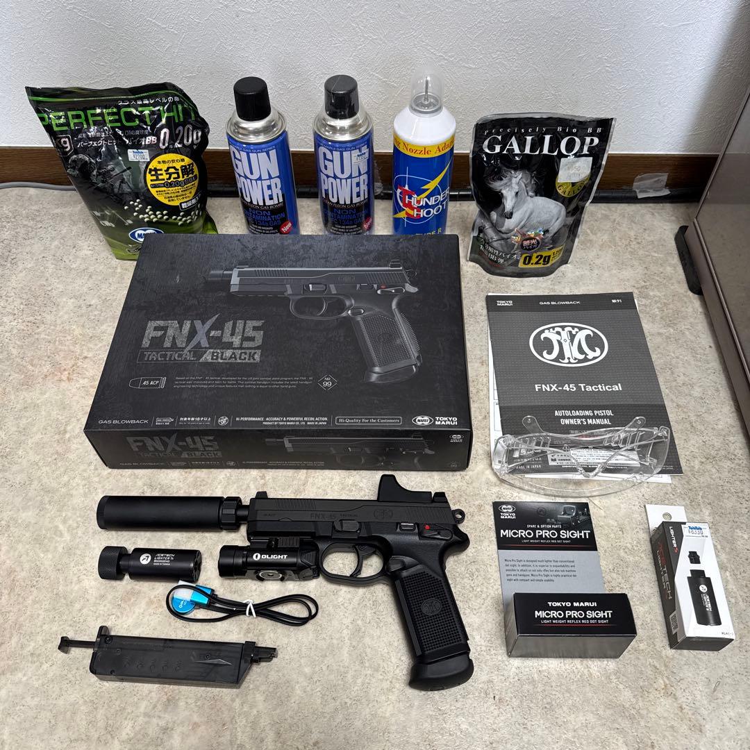 東京マルイ ガスブローバックFNX-45Tactical完全セット