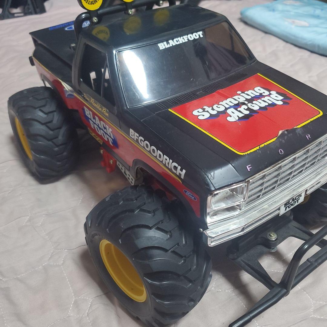【ジャンク品】　ラジコンカー　タミヤ　ブラックフット　1/10