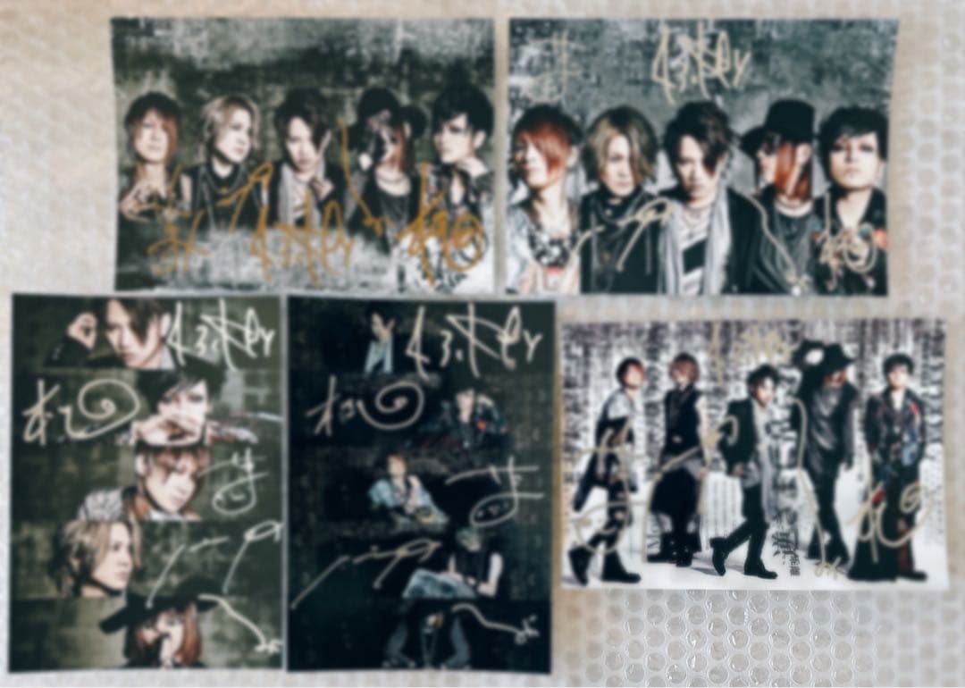 NIGHTMARE 直筆サイン入り大判フォト 5枚