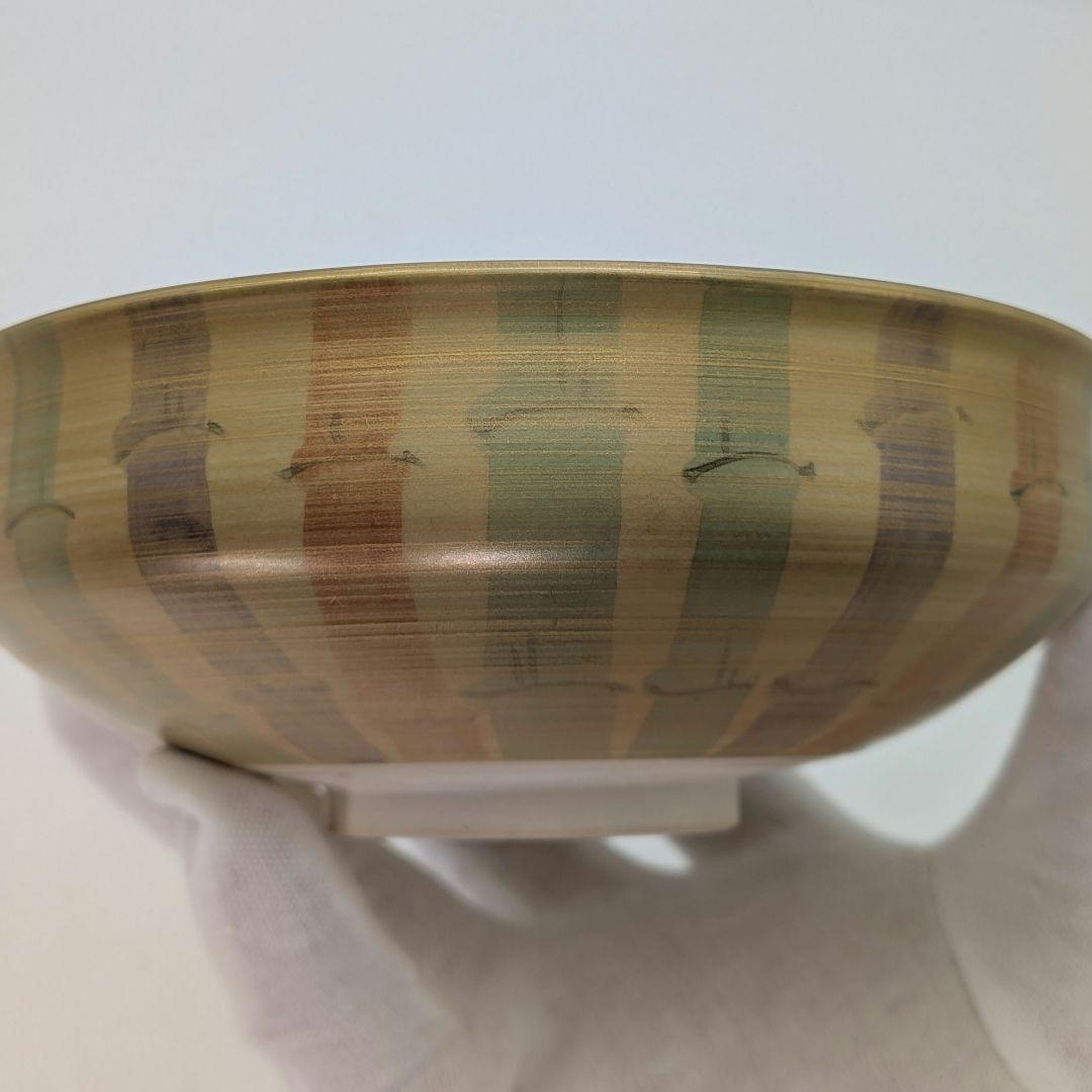 加藤清峰 京焼 黒地金彩茶盌 共箱合布栞 清水焼 抹茶碗 抹茶茶碗 茶道具 茶器